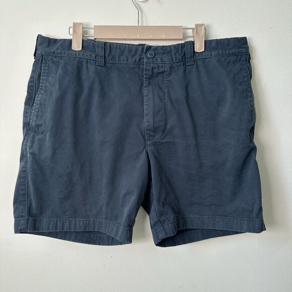 J. Crew Lot 2 Men's Flat Front Staton Chino Shorts Size 35 7" Inseam Blue & Pink - Picture 2 of 11